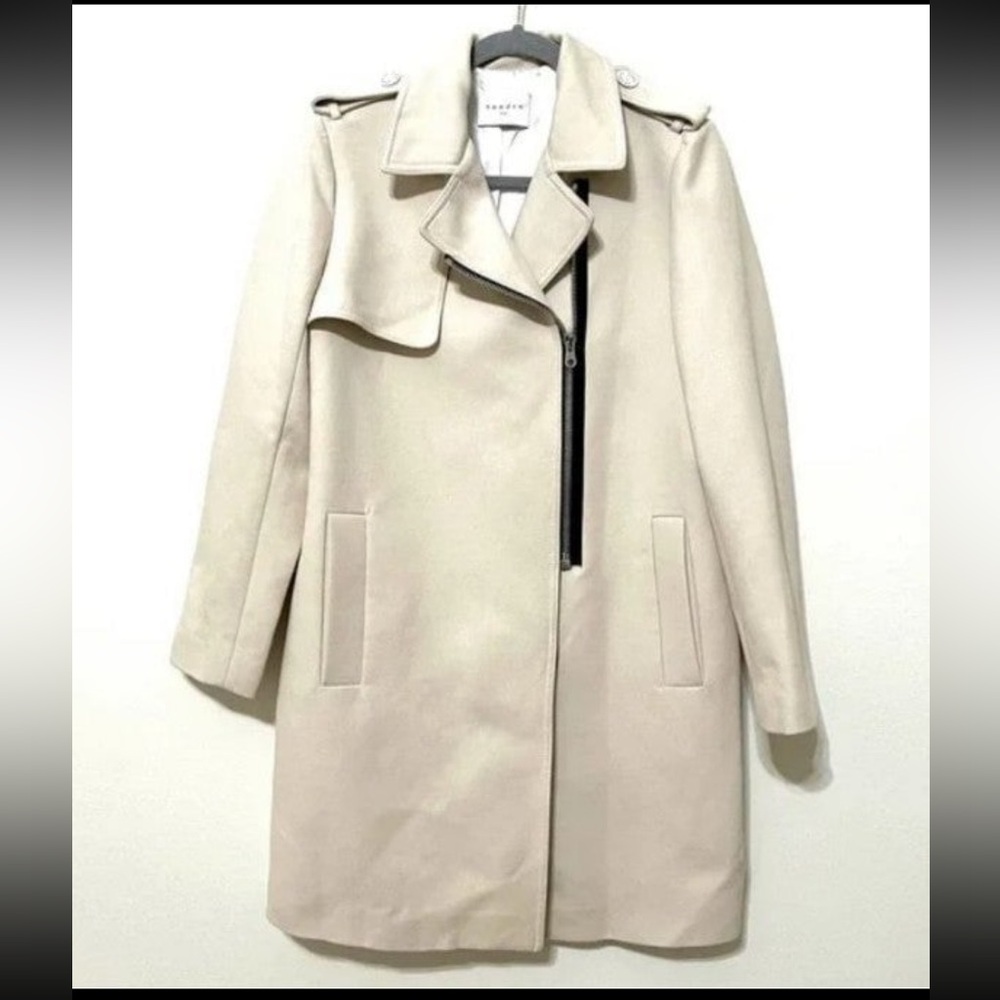 Sandro Paris Trench Coat jacket size 6